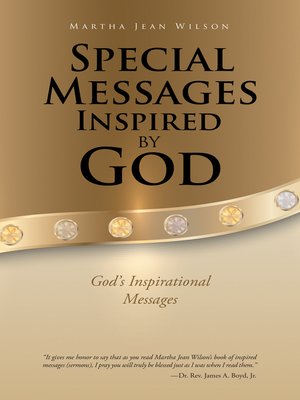 cover image of Special Messages Inspired by God